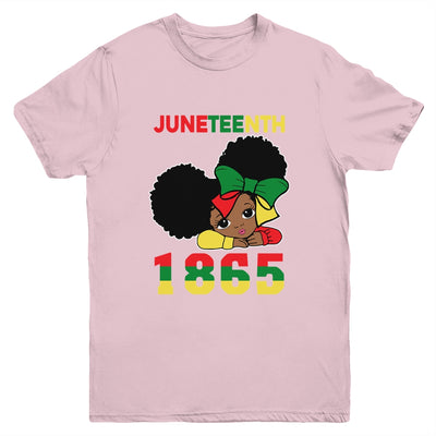 Juneteenth Celebrating 1865 Cute Black Girls Kids Youth Youth Shirt | Teecentury.com