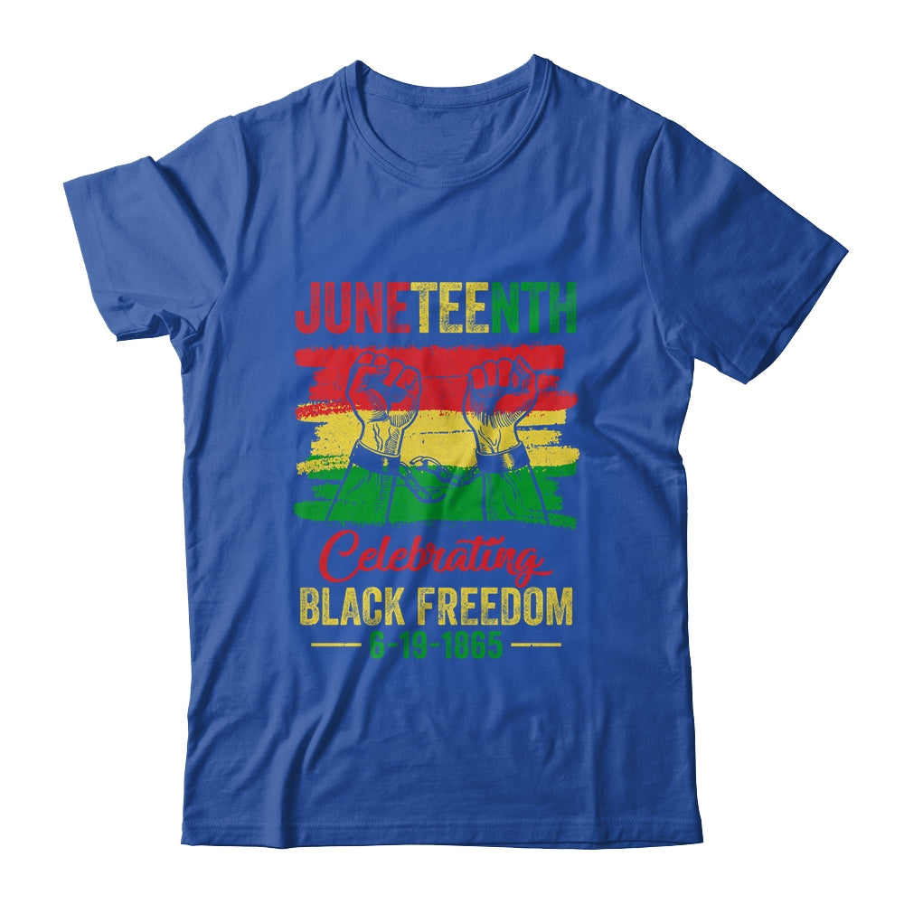 Juneteenth Celebrating Black African Freedom 1865 Flag T-Shirt & Tank Top | Teecentury.com