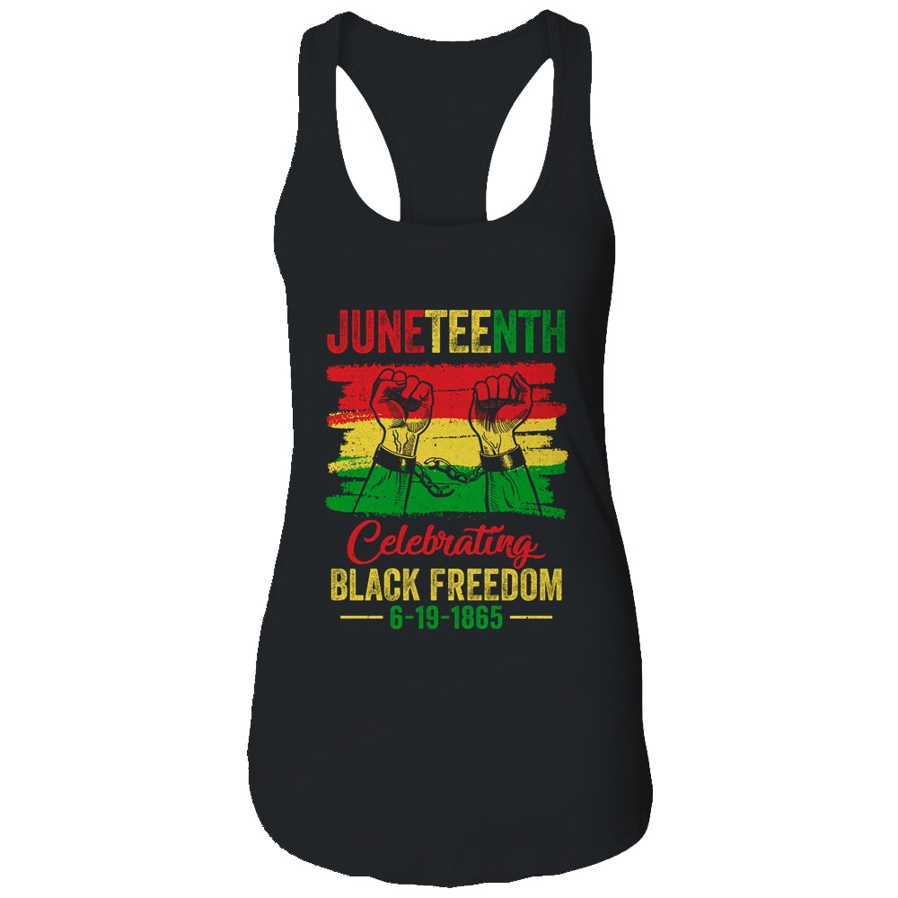 Juneteenth Celebrating Black African Freedom 1865 Flag T-Shirt & Tank Top | Teecentury.com