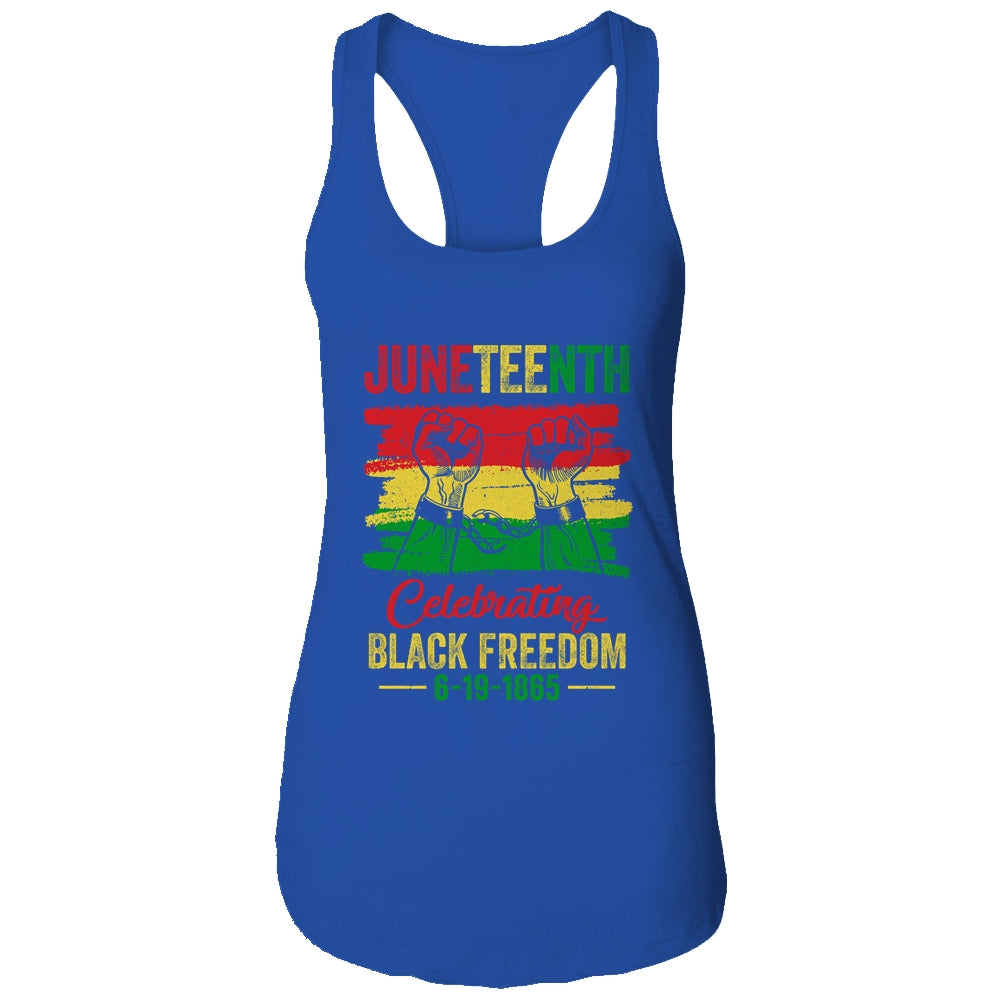 Juneteenth Celebrating Black African Freedom 1865 Flag T-Shirt & Tank Top | Teecentury.com