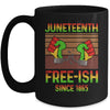 Juneteenth Flag Free-Ish Since 1865 Black History Mug Coffee Mug | Teecentury.com