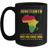 Juneteenth Freeish Since 1865 Black History Melanin Ancestor Mug Coffee Mug | Teecentury.com