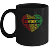 Juneteenth Heart Black History Afro American African Freedom Mug Coffee Mug | Teecentury.com