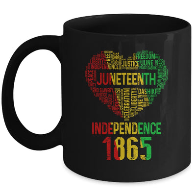 Juneteenth Heart Black History Afro American African Women Mug Coffee Mug | Teecentury.com