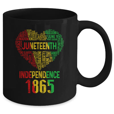 Juneteenth Heart Black History Afro American African Women Mug Coffee Mug | Teecentury.com