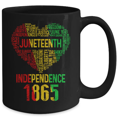 Juneteenth Heart Black History Afro American African Women Mug Coffee Mug | Teecentury.com