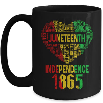 Juneteenth Heart Black History Afro American African Women Mug Coffee Mug | Teecentury.com