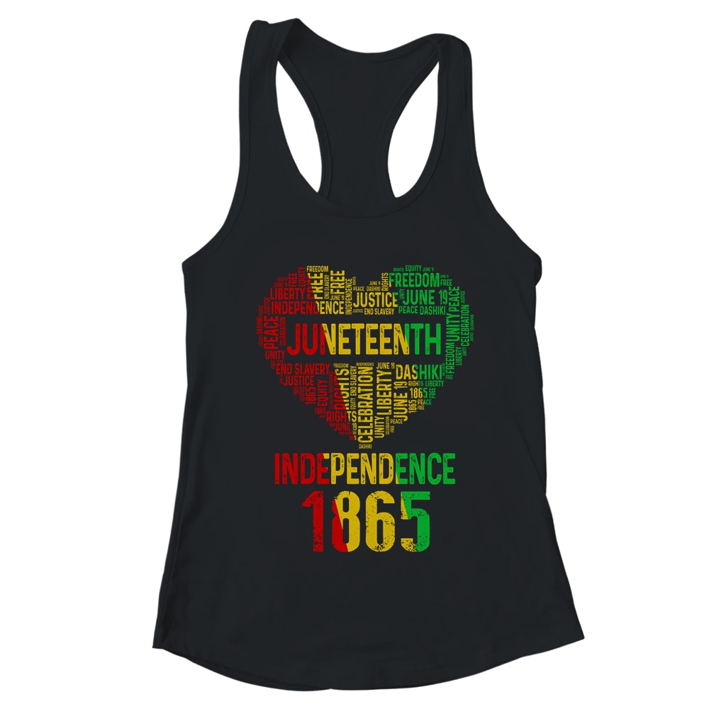 Juneteenth Heart Black History Afro American African Women T-Shirt & Tank Top | Teecentury.com