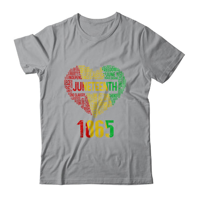 Juneteenth Heart Black History Afro American Women Girl Men T-Shirt & Tank Top | Teecentury.com