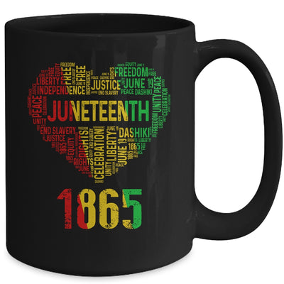 Juneteenth Heart Black History Afro American Women Girl Men Mug Coffee Mug | Teecentury.com