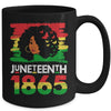 Juneteenth Is My Independence Day Black Women Black Pride Mug | teecentury