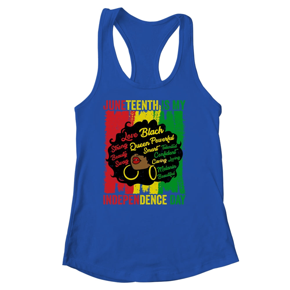 Juneteenth Is My Independence Day Black Women Shirt & Tank Top | teecentury