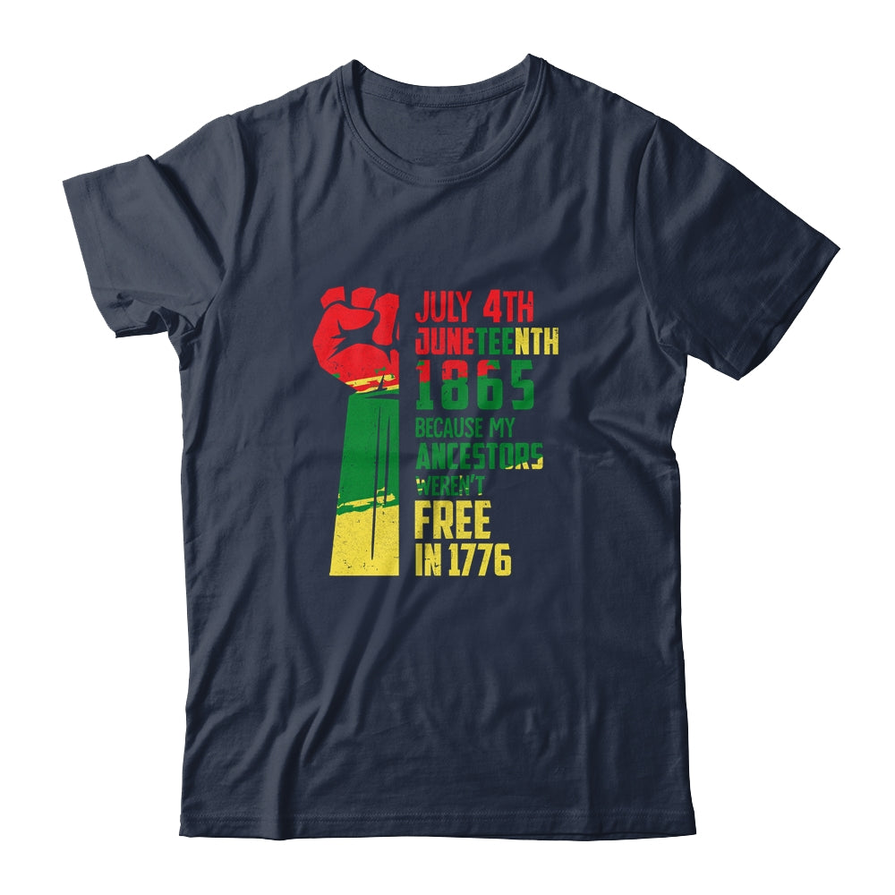 Juneteenth My Ancestors Free Black African Flag Men Women T-Shirt & Tank Top | Teecentury.com