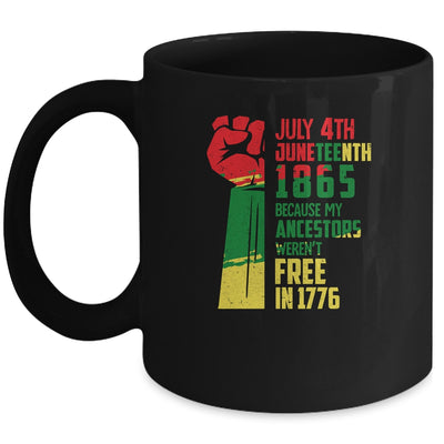 Juneteenth My Ancestors Free Black African Flag Men Women Mug Coffee Mug | Teecentury.com