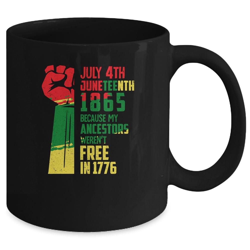 Juneteenth My Ancestors Free Black African Flag Men Women Mug Coffee Mug | Teecentury.com