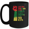 Juneteenth My Ancestors Free Black African Flag Men Women Mug Coffee Mug | Teecentury.com