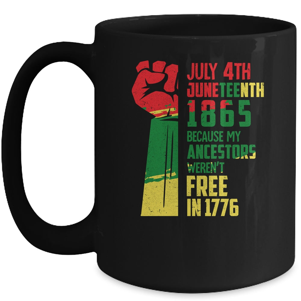 Juneteenth My Ancestors Free Black African Flag Men Women Mug Coffee Mug | Teecentury.com