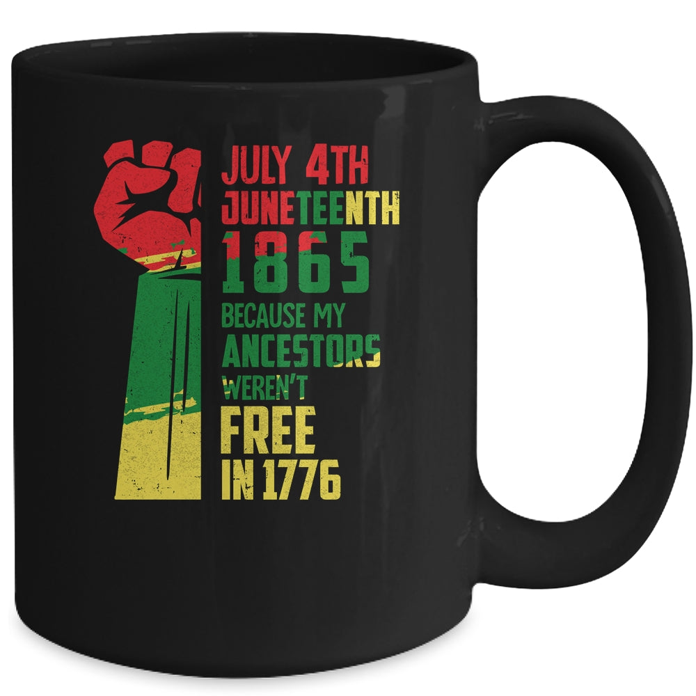Juneteenth My Ancestors Free Black African Flag Men Women Mug Coffee Mug | Teecentury.com
