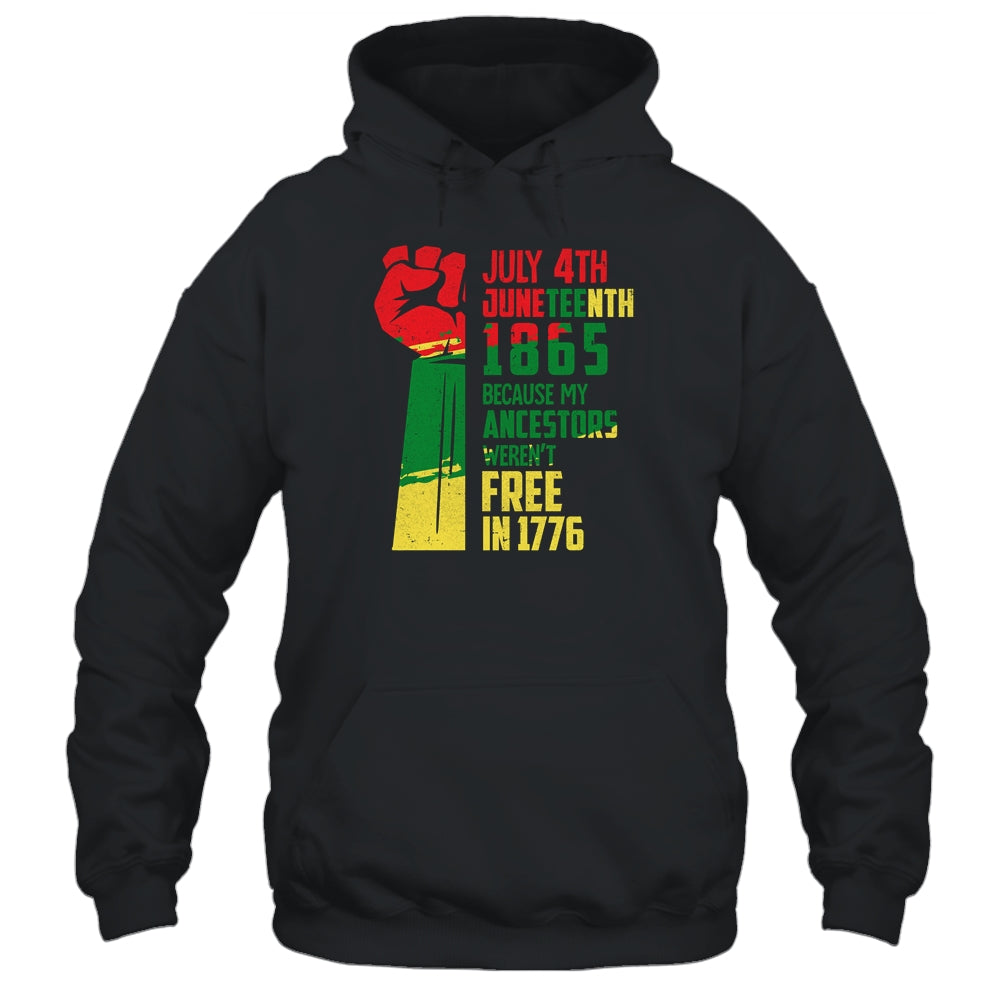 Juneteenth My Ancestors Free Black African Flag Men Women T-Shirt & Tank Top | Teecentury.com