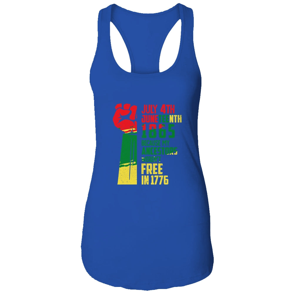 Juneteenth My Ancestors Free Black African Flag Men Women T-Shirt & Tank Top | Teecentury.com