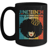 Juneteenth My Independence Day Retro Afro Melanin Mug Coffee Mug | Teecentury.com