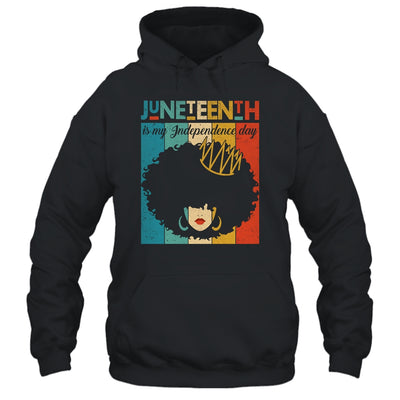 Juneteenth My Independence Day Retro Afro Melanin T-Shirt & Tank Top | Teecentury.com