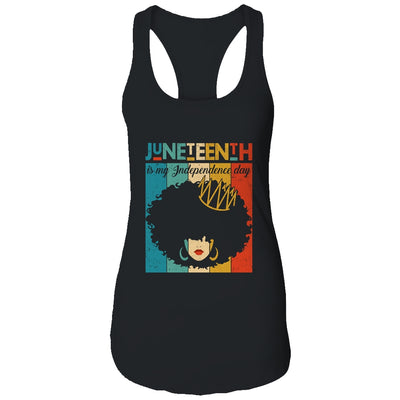 Juneteenth My Independence Day Retro Afro Melanin T-Shirt & Tank Top | Teecentury.com