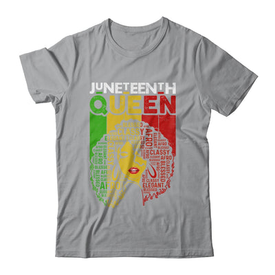 Juneteenth Queen Afro Melanin Black Girl Magic Women Girls T-Shirt & Tank Top | Teecentury.com