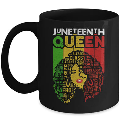 Juneteenth Queen Afro Melanin Black Girl Magic Women Girls Mug Coffee Mug | Teecentury.com
