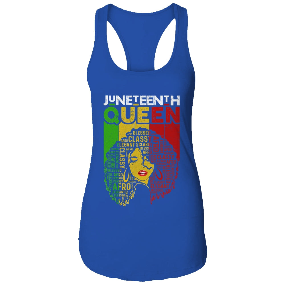 Juneteenth Queen Afro Melanin Black Girl Magic Women Girls T-Shirt & Tank Top | Teecentury.com