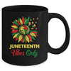 Juneteenth Vibes Melanin Black Girl Magic Women Girl Mug Coffee Mug | Teecentury.com