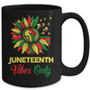 Juneteenth Vibes Melanin Black Girl Magic Women Girl Mug Coffee Mug | Teecentury.com