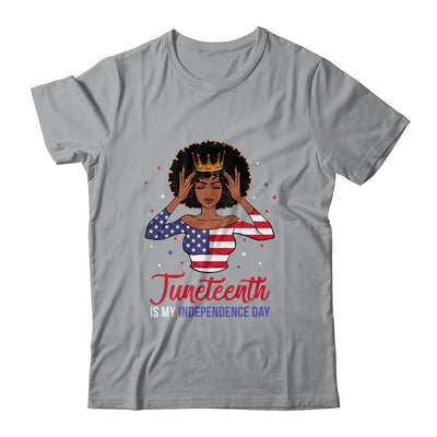 Juneteenth is My Independence Day 4th July Black Afro Flag T-Shirt & Tank Top | Teecentury.com