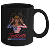 Juneteenth is My Independence Day 4th July Black Afro Flag Mug Coffee Mug | Teecentury.com