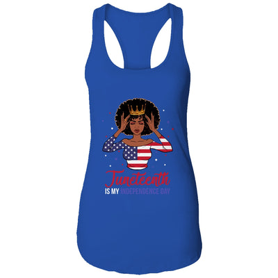Juneteenth is My Independence Day 4th July Black Afro Flag T-Shirt & Tank Top | Teecentury.com