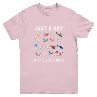 Just A Boy Who Loves Planes Youth Youth Shirt | Teecentury.com