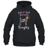 Just A Girl Who Loves Beagle Botanical Flower T-Shirt & Tank Top | Teecentury.com