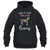 Just A Girl Who Loves Boxer Botanical Flower T-Shirt & Tank Top | Teecentury.com