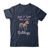 Just A Girl Who Loves Bulldog Botanical Flower T-Shirt & Tank Top | Teecentury.com