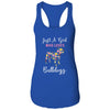 Just A Girl Who Loves Bulldog Botanical Flower T-Shirt & Tank Top | Teecentury.com