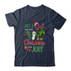 Just A Girl Who Loves Christmas In July Funny Summer T-Shirt & Tank Top | Teecentury.com