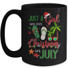 Just A Girl Who Loves Christmas In July Funny Summer Mug Coffee Mug | Teecentury.com