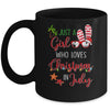 Just A Girl Who Loves Christmas In July Summer Mug Coffee Mug | Teecentury.com