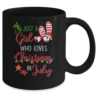 Just A Girl Who Loves Christmas In July Summer Mug Coffee Mug | Teecentury.com