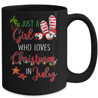 Just A Girl Who Loves Christmas In July Summer Mug Coffee Mug | Teecentury.com