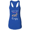 Just A Girl Who Loves Corgi Botanical Flower T-Shirt & Tank Top | Teecentury.com