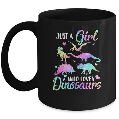 Just A Girl Who Loves Dinosaurs Cute Dinosaur Teen Girls Gift Mug Coffee Mug | Teecentury.com