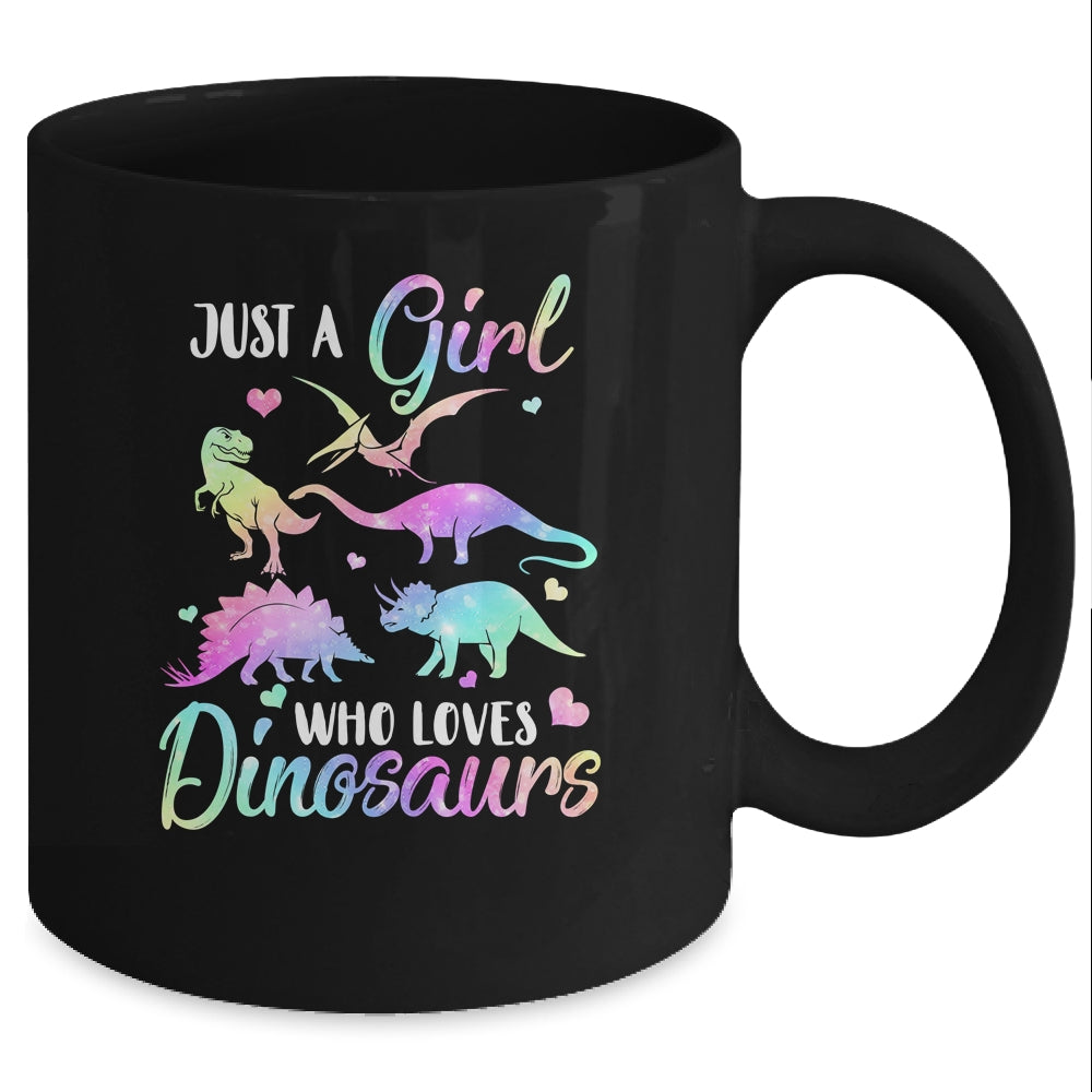 Just A Girl Who Loves Dinosaurs Cute Dinosaur Teen Girls Gift Mug Coffee Mug | Teecentury.com