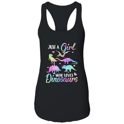 Just A Girl Who Loves Dinosaurs Cute Dinosaur Teen Girls Gift T-Shirt & Tank Top | Teecentury.com