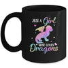 Just A Girl Who Loves Dragons Cute Dragon Teen Girls Gift Mug Coffee Mug | Teecentury.com
